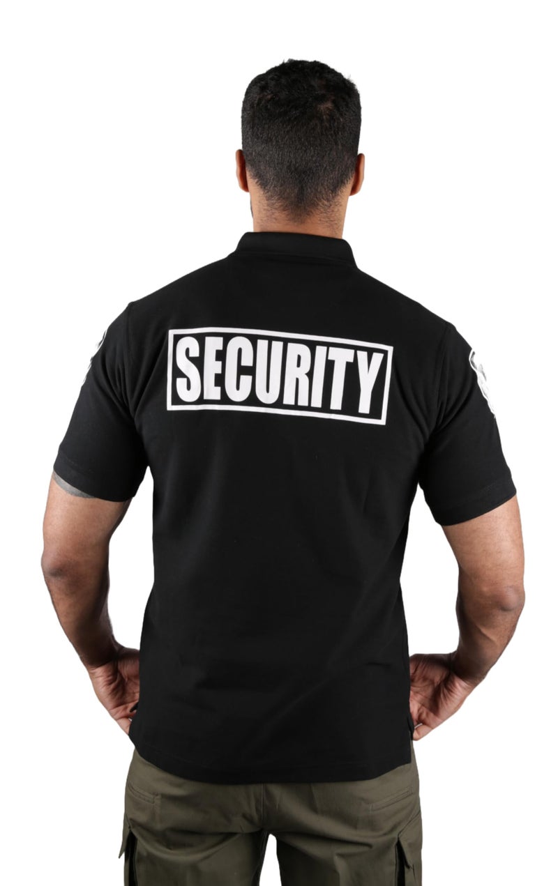 First Class Poly Cotton Security Short Sleeve Polo Shirts (Small, Short Sleeve) - Image 3